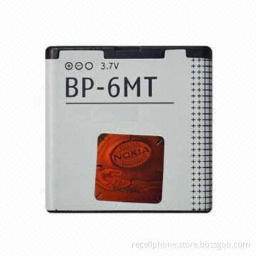 Mobile Phone Battery, BP 6MT, Compatible with Nokia N82, N81, N78, E51 and 6720C